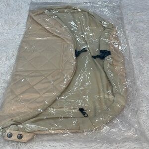 Tan  Drawstring Makeup Bag